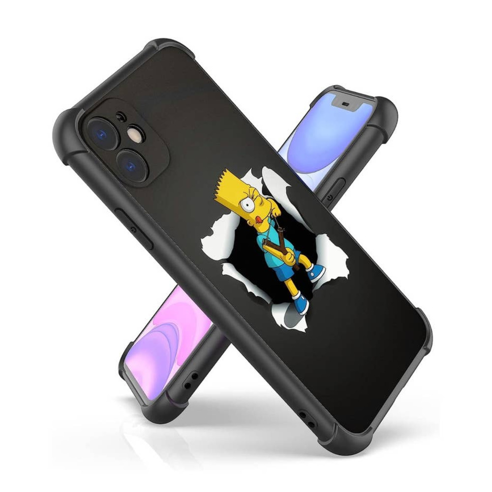 New iPhone 14 Bart Simpson Black Case